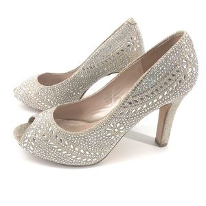 De Blossom Collection Sparkly Pumps Size 8